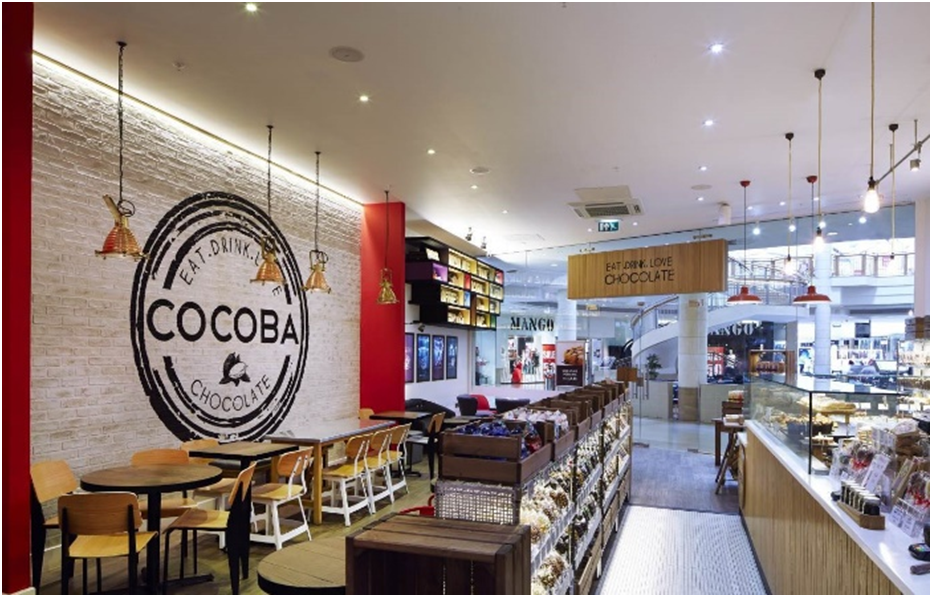 Cocoba Chocolate Cafe Shop Inside